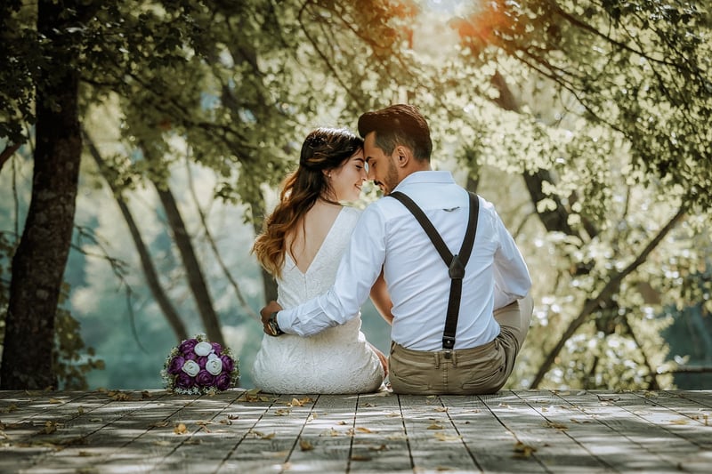 Enchanted Forest Wedding Couple